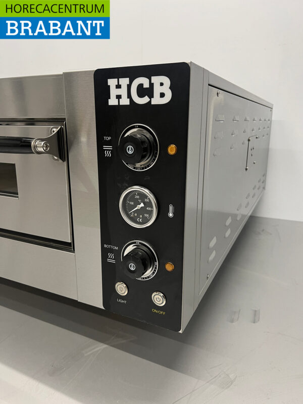 HCB Edelstahl-Pizzaofen 9 Pizzen 34 cm Durchmesser 400V Horeca – Bild 7