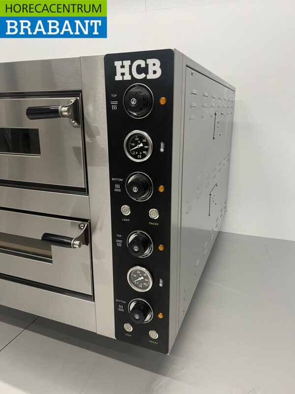 HCB Edelstahl-Pizzaofen 6 Pizzen 34 cm Durchmesser 400V Horeca (kopie) – Bild 4