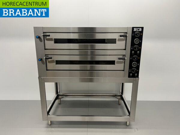 HCB Edelstahl-Pizzaofen 2 x 6 Pizzen 34 cm Durchmesser 400V Horeca – Bild 10