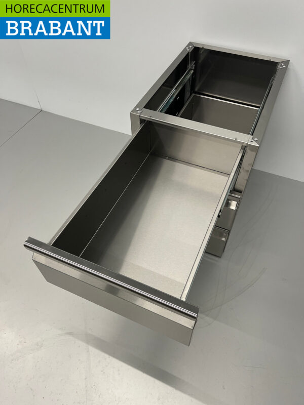 Unterer Schubladenschrank aus Edelstahl 3 Schubladen Premium-line Catering – Bild 6