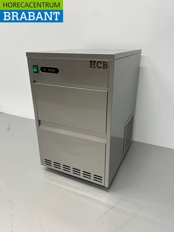HCB Edelstahl-Eiswürfelmaschine 30 kg pro Tag 230V Horeca – Bild 3