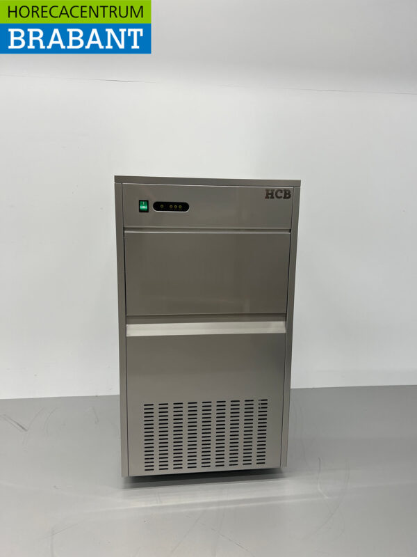 HCB Edelstahl-Eiswürfelmaschine 80 kg pro Tag 230V Horeca