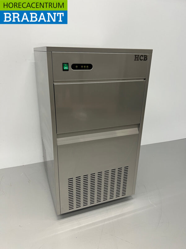 HCB Edelstahl-Eiswürfelmaschine 80 kg pro Tag 230V Horeca – Bild 2