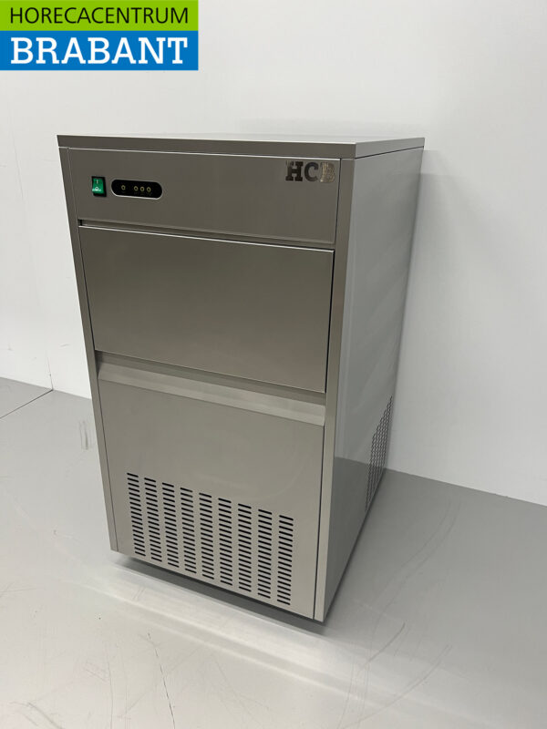 HCB Edelstahl-Eiswürfelmaschine 80 kg pro Tag 230V Horeca – Bild 3