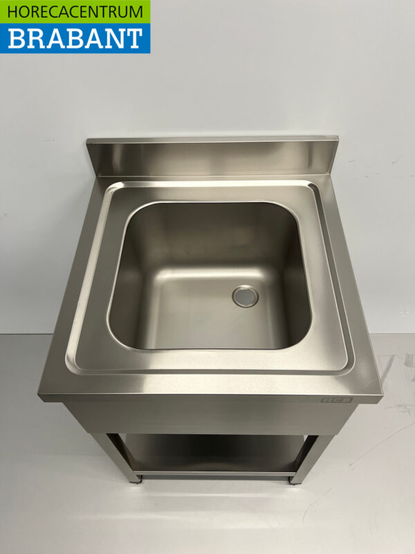 Spülbecken aus Edelstahl 60 x 60 cm Horeca – Bild 4