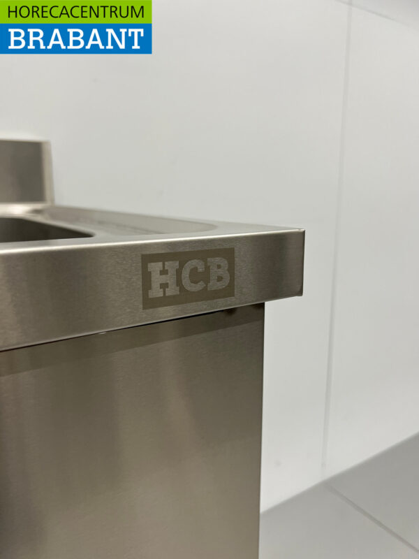 Spülbecken aus Edelstahl 100 x 60 cm Horeca – Bild 5