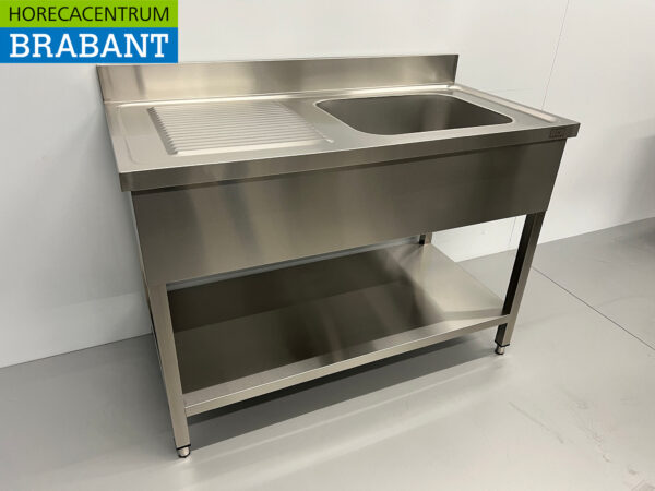 Spülbecken aus Edelstahl 120 x 60 cm Horeca – Bild 3