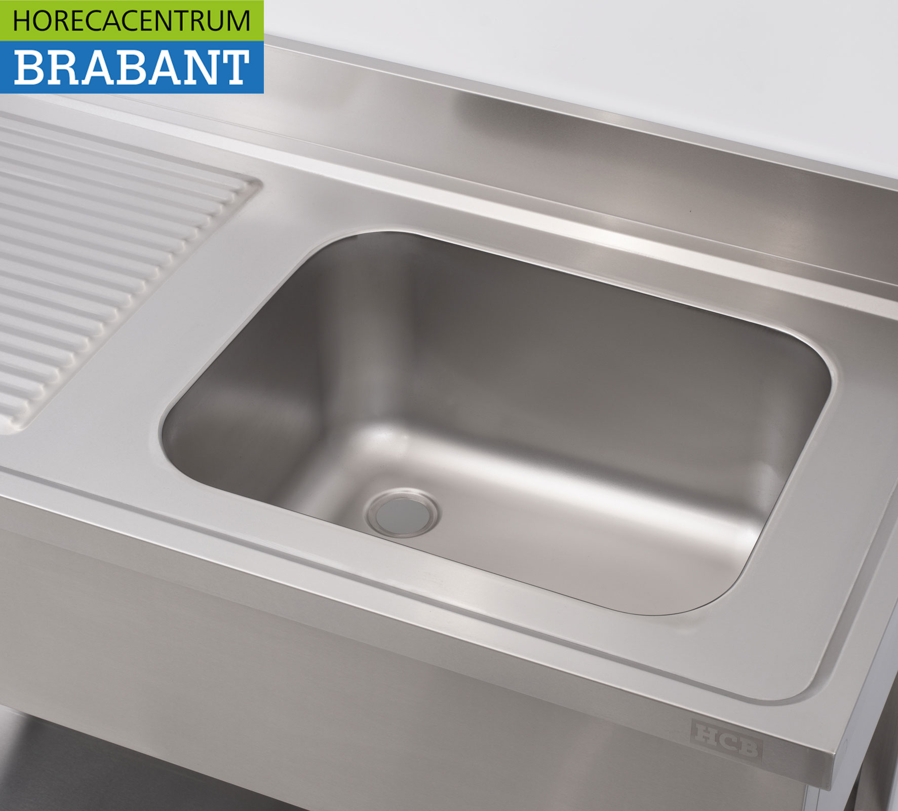 HCB Spülbecken aus Edelstahl 120 x 60 cm Horeca – Bild 4