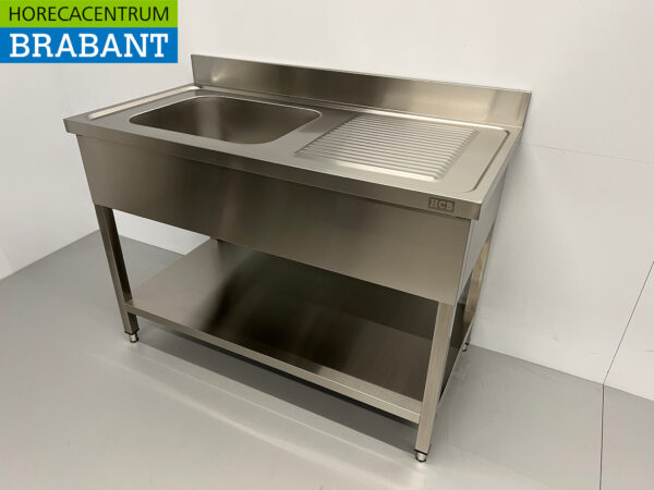 Spülbecken aus Edelstahl 120 x 60 cm Horeca – Bild 2