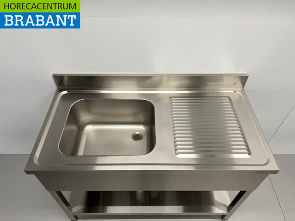 Spülbecken aus Edelstahl 120 x 60 cm Horeca – Bild 4