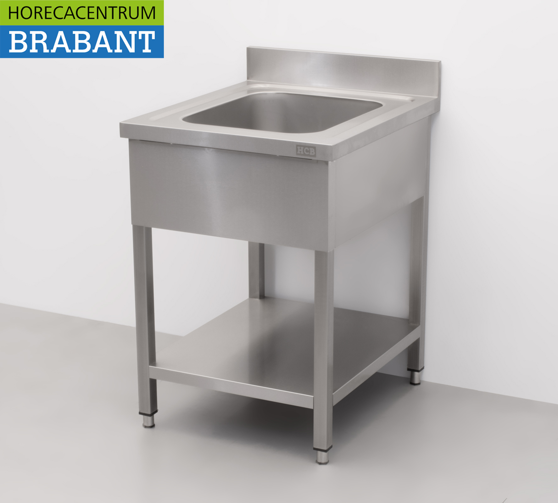 Spülbecken aus Edelstahl 60 x 70 cm Horeca – Bild 2