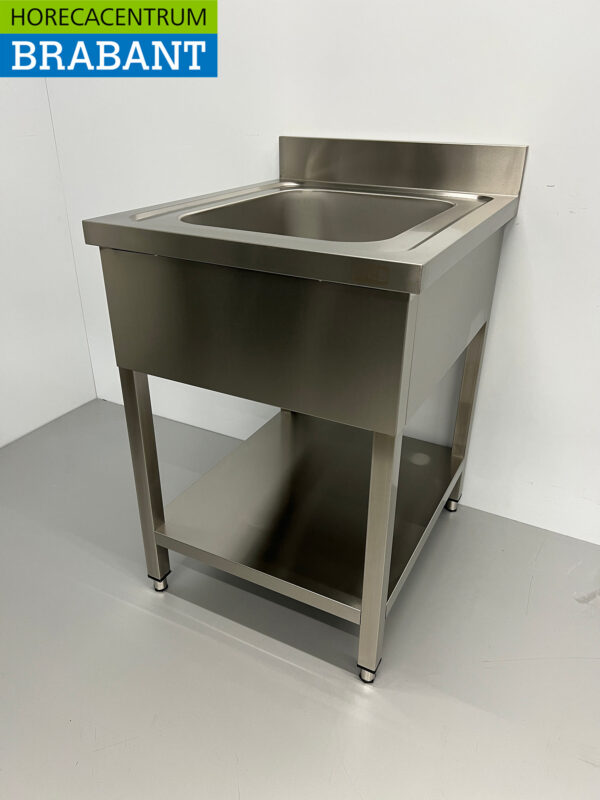 Spülbecken aus Edelstahl 60 x 70 cm Horeca – Bild 2