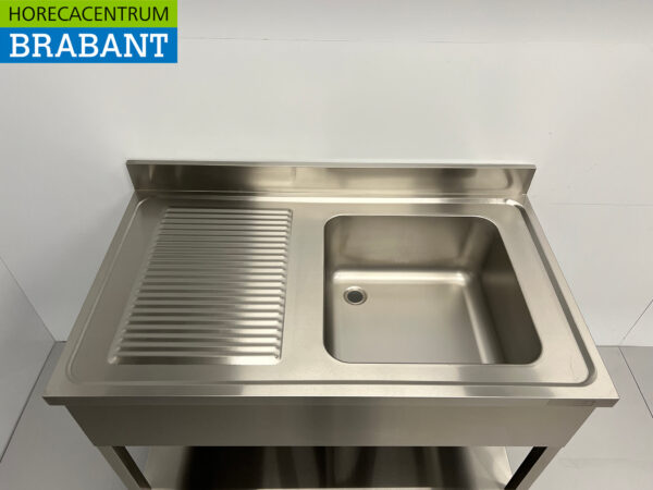 Edelstahl-Spülbecken 120 x 70 cm Horeca – Bild 4
