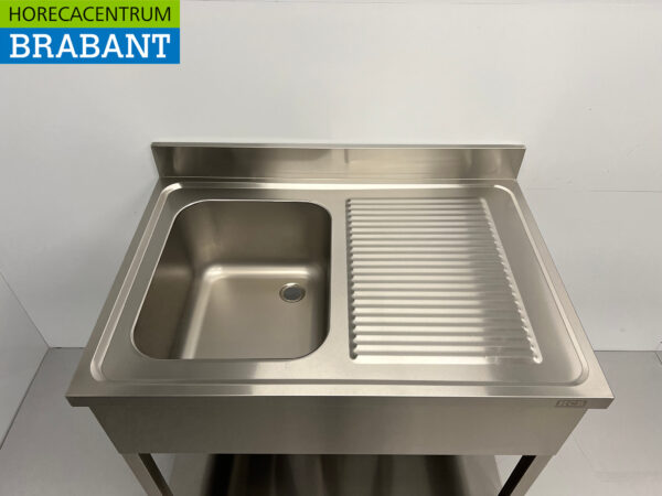 Spülbecken aus Edelstahl 100 x 70 cm Horeca – Bild 4