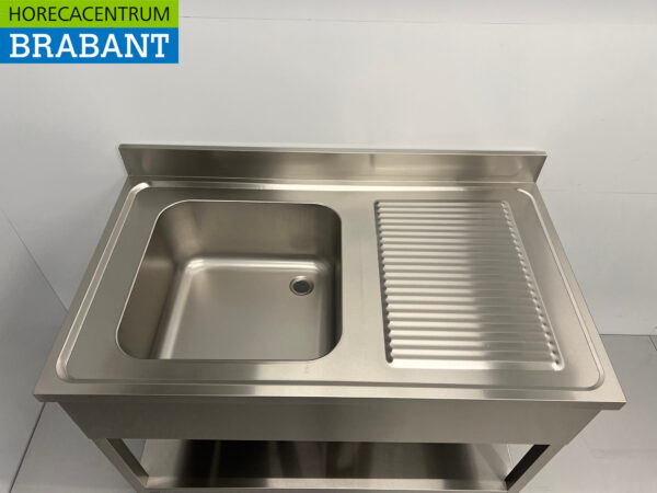 Edelstahl-Spülbecken 120 x 70 cm Horeca – Bild 4