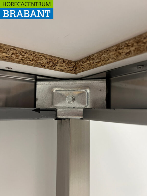 Edelstahl Polyethylen PE Schneidetisch Arbeitstisch 200 cm Catering Metzgerei – Bild 5