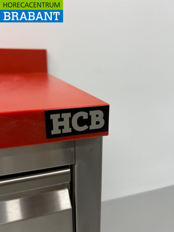 HCB Edelstahl Polyethylen PE Arbeitsschrank Schneidetisch Premium-line 2 Schiebetüren 3 Schubladen 160 cm Gastronomie Metzgerei – Bild 7