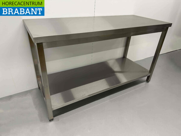Edelstahl-Arbeitstisch Premium-line 150 x 60 x 85 cm Catering – Bild 3