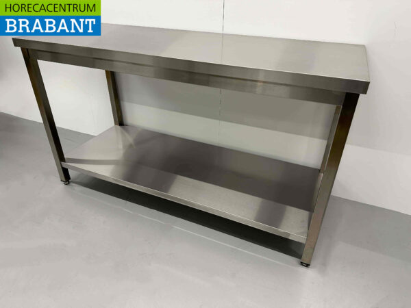 Edelstahl-Arbeitstisch Premium-line 150 x 60 x 85 cm Catering – Bild 4