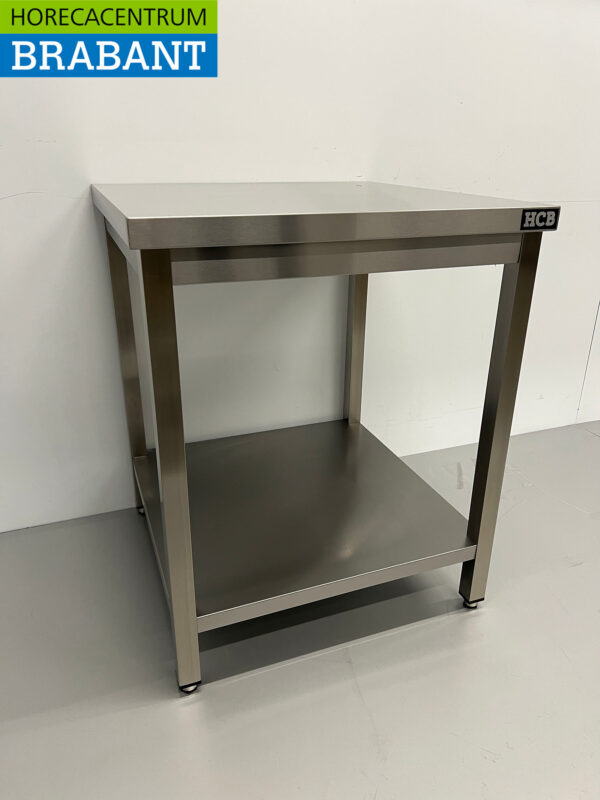Edelstahl Arbeitstisch Premium-line 70 x 70 x 85 cm Catering – Bild 3