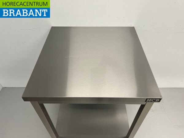 Edelstahl Arbeitstisch Premium-line 70 x 70 x 85 cm Catering – Bild 4