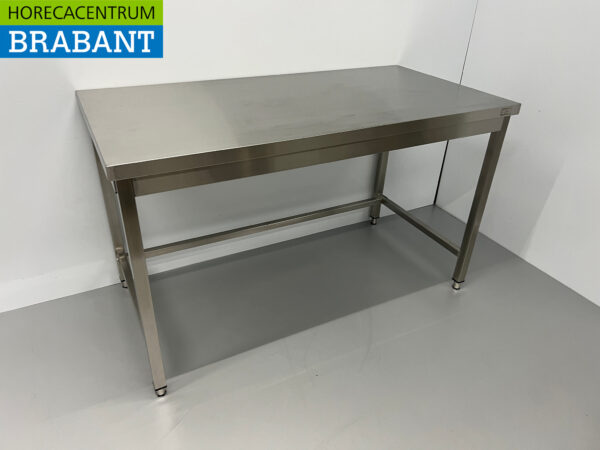 Edelstahl-Arbeitstisch Basic-line 140 x 70 x 85 cm Catering – Bild 3