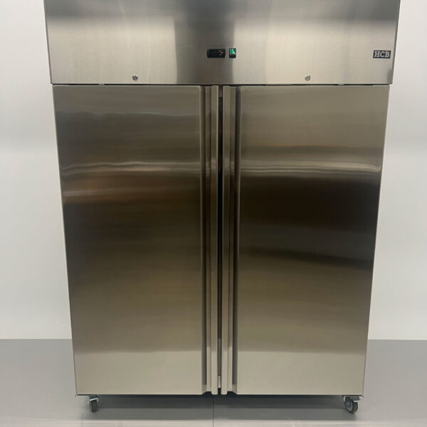 HCB Edelstahl Doppeltüriger 2-türiger Kühlschrank Monoblock 1350 Liter 230V Horeca