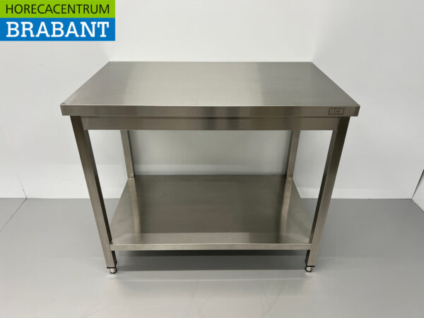 HCB Arbeitstisch Basic-line aus Edelstahl 100 x 60 x 85 cm Catering
