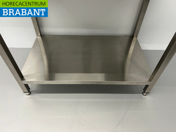 HCB Arbeitstisch Basic-line aus Edelstahl 100 x 60 x 85 cm Catering – Bild 4