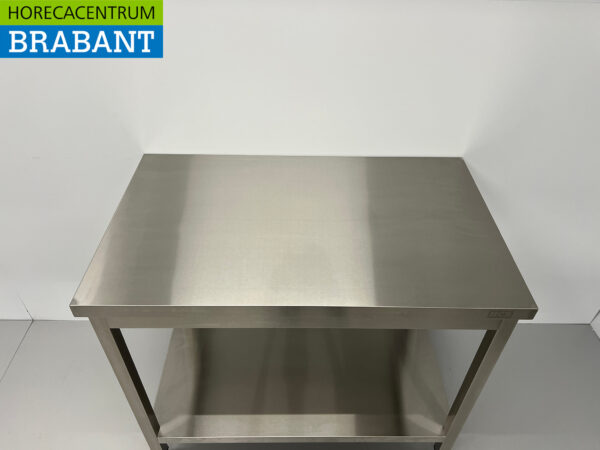 HCB Arbeitstisch Basic-line aus Edelstahl 100 x 60 x 85 cm Catering – Bild 5