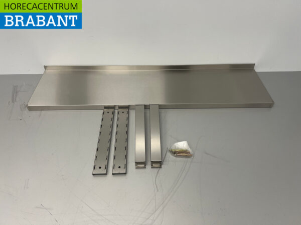 Wandregal aus Edelstahl 120 x 30 cm Horeca