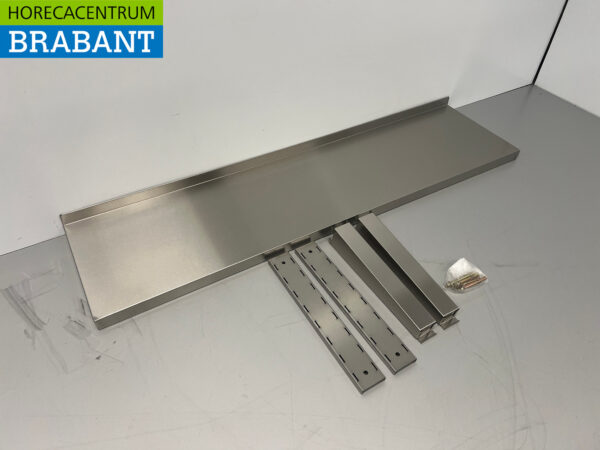 Wandregal aus Edelstahl 120 x 30 cm Horeca – Bild 3