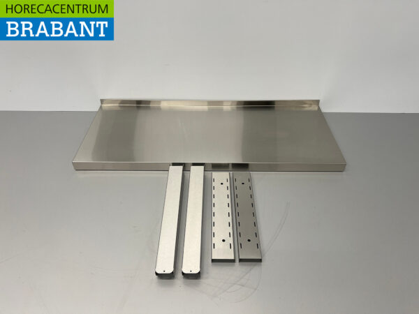 Wandregal aus Edelstahl 100 x 40 cm Horeca