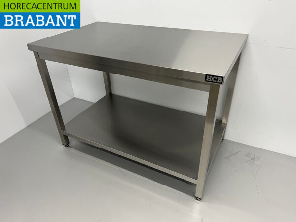 Edelstahl Arbeitstisch Premium-line 120 x 70 x 85 cm Catering – Bild 2