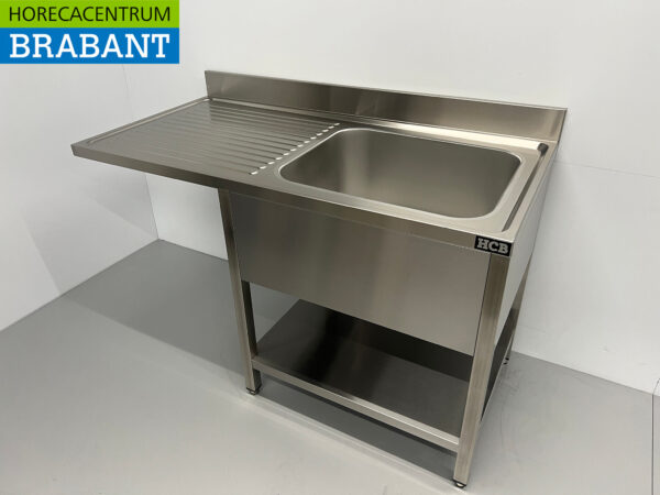 Edelstahlspüle Spüle Premium-line Geschweißtes Modell 140 cm Horeca – Bild 2