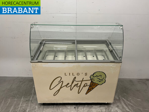 Mobile Combisteel Java Scoop Eiscremevitrine 8 Schalen 230V Horeca