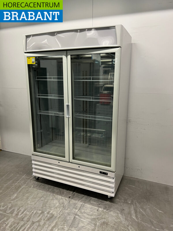 Saro Doppeltüriger Glastür-Gefrierschrank 800 Liter mobil 230V Horeca – Bild 2