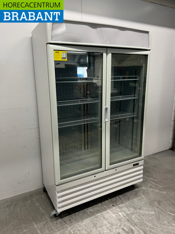 Saro Doppeltüriger Glastür-Gefrierschrank 800 Liter mobil 230V Horeca – Bild 3