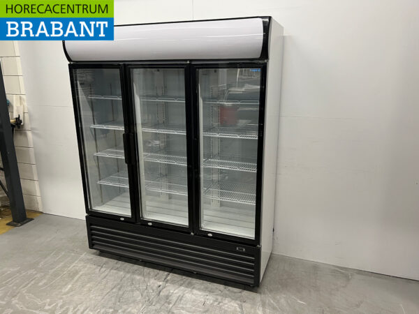 Saro 3-türiger Glastürkühlschrank 1065 Liter 230V Horeca – Bild 2