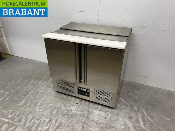 Edelstahl Saro Saladette Gekühlte Arbeitsplatte 2 Türen 230V Horeca – Bild 2