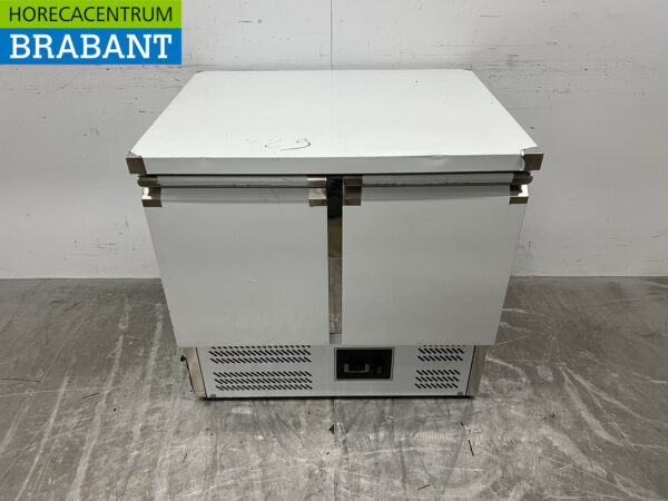 Saro Kühltheke aus Edelstahl 2 Türen 90 cm 230V Horeca
