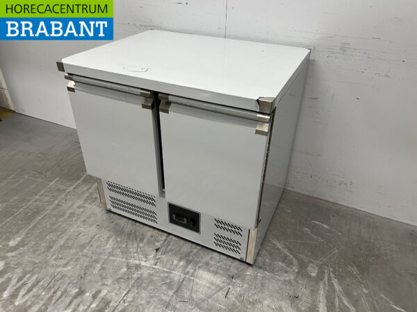 Saro Kühltheke aus Edelstahl 2 Türen 90 cm 230V Horeca – Bild 2