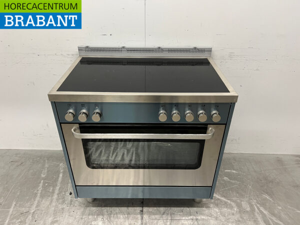 Saro Induktionsherd aus Edelstahl mit Backofen 400V Horeca