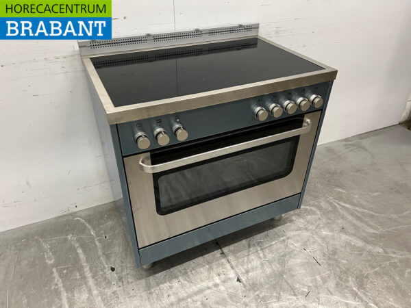 Saro Induktionsherd aus Edelstahl mit Backofen 400V Horeca – Bild 3