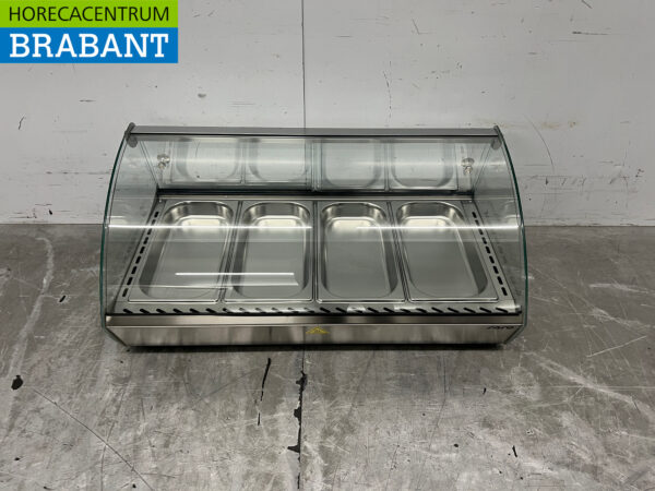 Saro Warmhaltevitrine aus Edelstahl 46 Liter 230V Horeca
