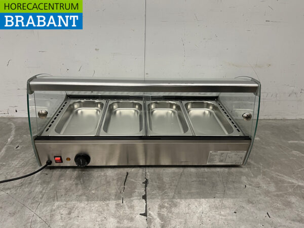 Saro Warmhaltevitrine aus Edelstahl 46 Liter 230V Horeca – Bild 4