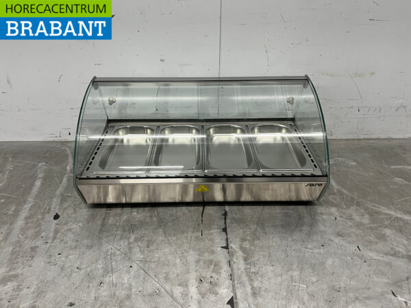 Saro Warmhaltevitrine aus Edelstahl 46 Liter 230V Horeca