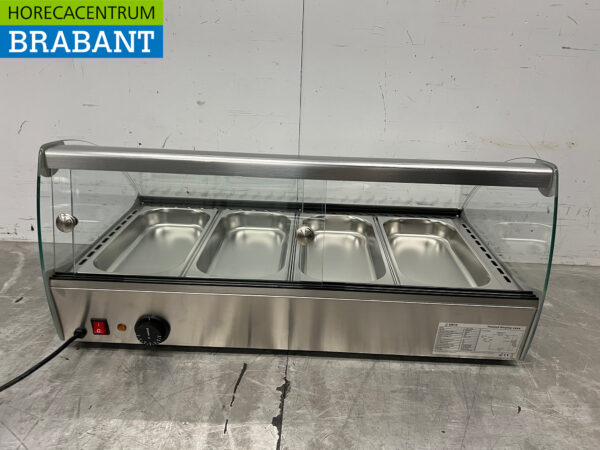 Saro Warmhaltevitrine aus Edelstahl 46 Liter 230V Horeca – Bild 5