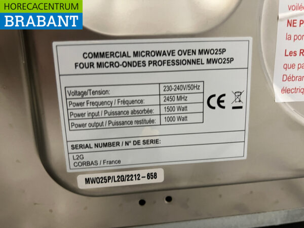 Edelstahl Saro Magnetron 1000 Watt 25 Liter 230V Horeca – Bild 5