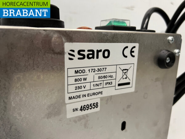 Saro Kochplatte aus Edelstahl 230V Catering – Bild 4